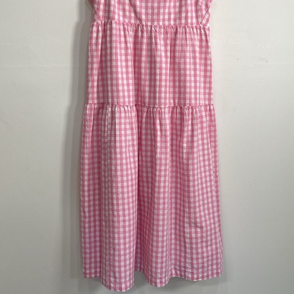 J. Crew Seersucker Gingham Dress Pockets Size 14 Retail$128 - Picture 4 of 15